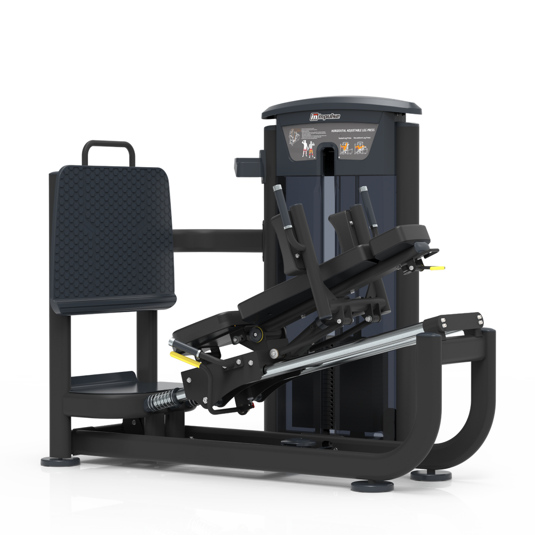 Element Fitness - 9539 Seated Leg Press/Hack Squat MERCURY BLACK 295lbs