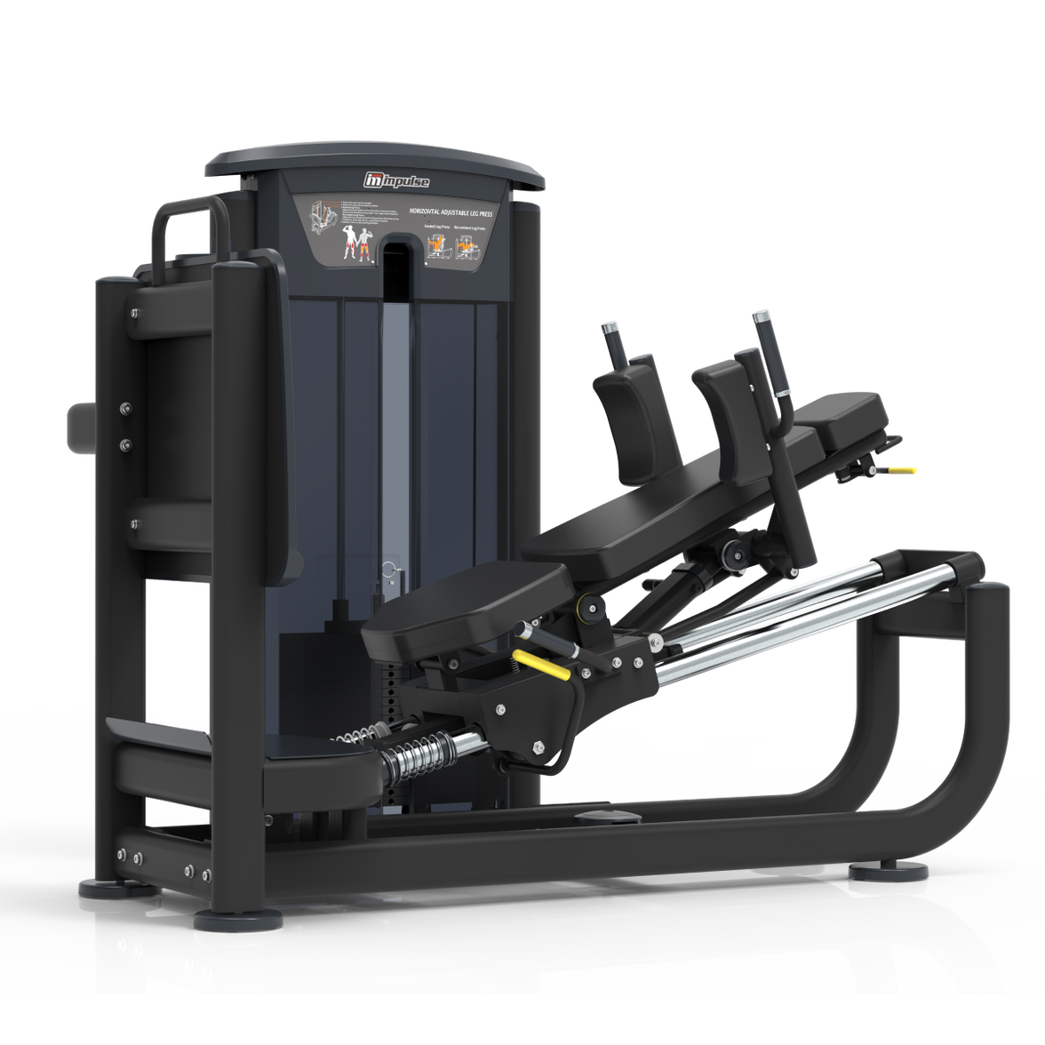 Element Fitness - 9539 Seated Leg Press/Hack Squat MERCURY BLACK 295lbs