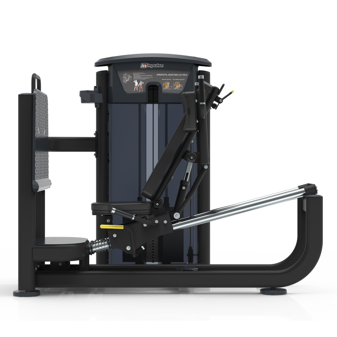Element Fitness - 9539 Seated Leg Press/Hack Squat MERCURY BLACK 295lbs