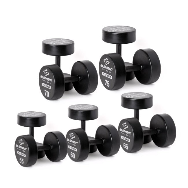 Element Fitness 55-75 Platinum Dumbbell Set