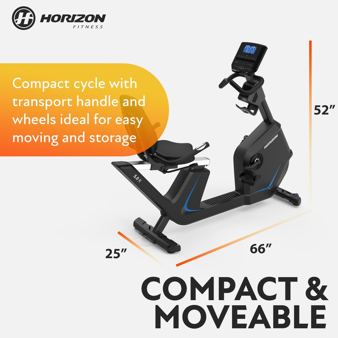 Horizon - 5.0 R Recumbent Bike