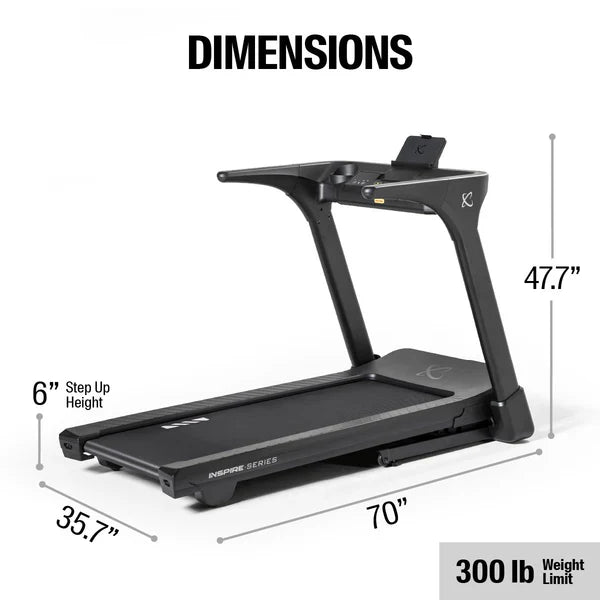 Inspire Series - T4 Treadmill with LED Console