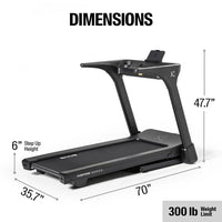 Inspire Series - T4 Treadmill with LED Console