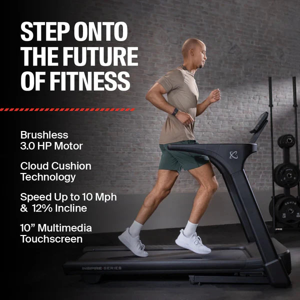 Inspire Series - T4S Treadmill with 10" Console