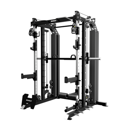 IRONAX - All-In-One with Bench & Olympic Plate Combo ~