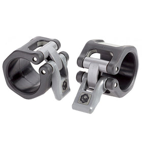 Lock-Jaw HEX - 2" Olympic Barbell Collars - Black