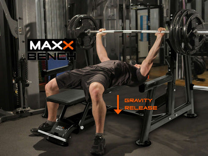 MAXX BENCH Flat Bench with Wheel Set