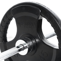 Mega Fitness - Rubber Olympic 300lbs Plate Set