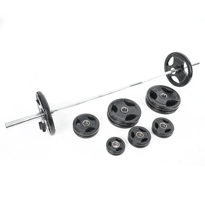 Mega Fitness - Rubber Olympic 300lbs Plate Set