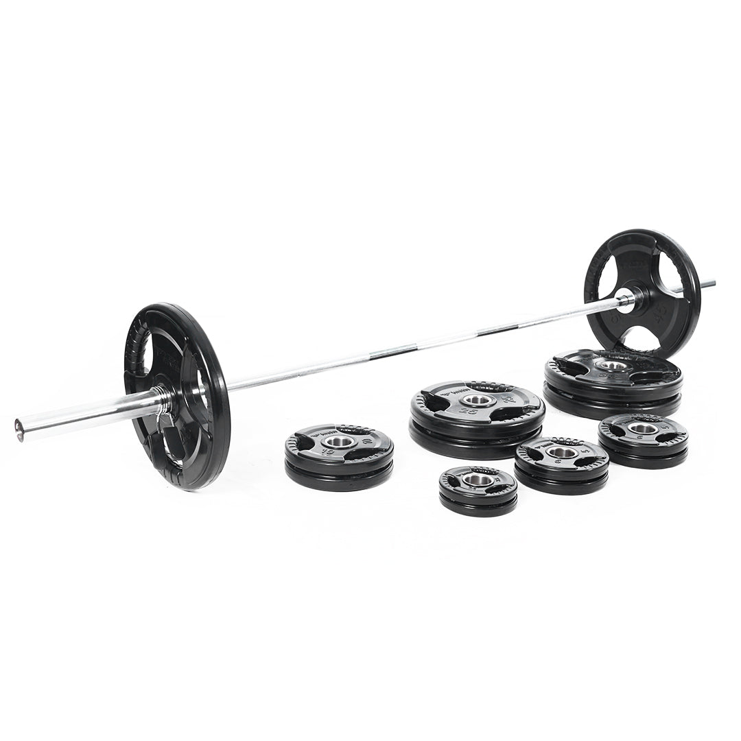 Mega Fitness - Rubber Olympic 300lbs Plate Set