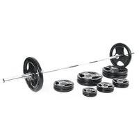 Mega Fitness - Rubber Olympic 300lbs Plate Set