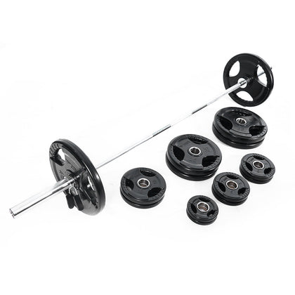 Mega Fitness - Rubber Olympic 300lbs Plate Set