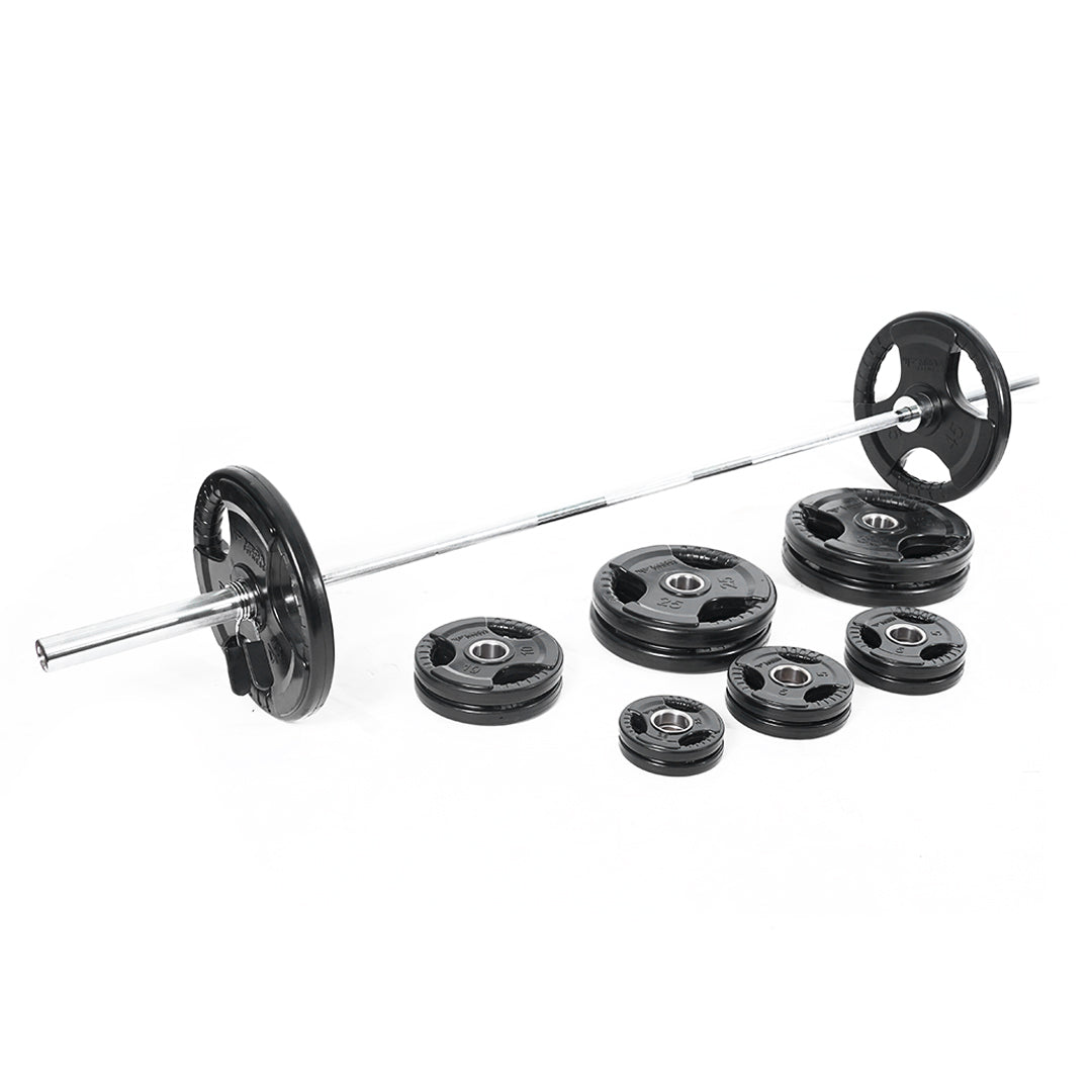 Mega Fitness - Rubber Olympic 300lbs Plate Set