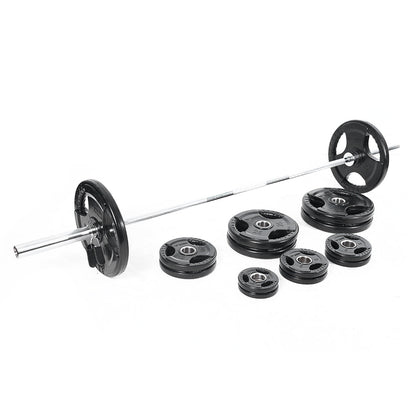Mega Fitness - Rubber Olympic 300lbs Plate Set