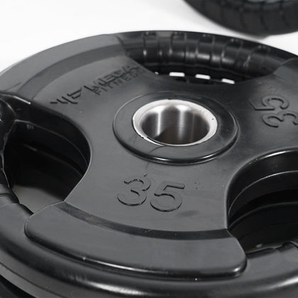 Mega Fitness - Rubber Olympic 300lbs Plate Set
