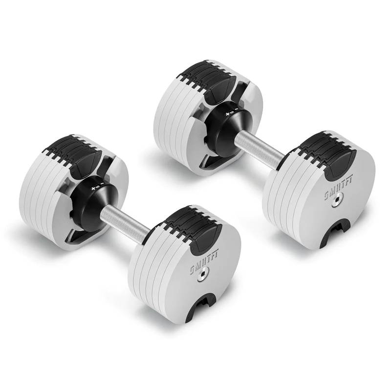 Nuobells - 5-50lb Adjustable Dumbbell Pair - Ash