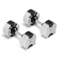 Nuobells - 5-50lb Adjustable Dumbbell Pair - Ash
