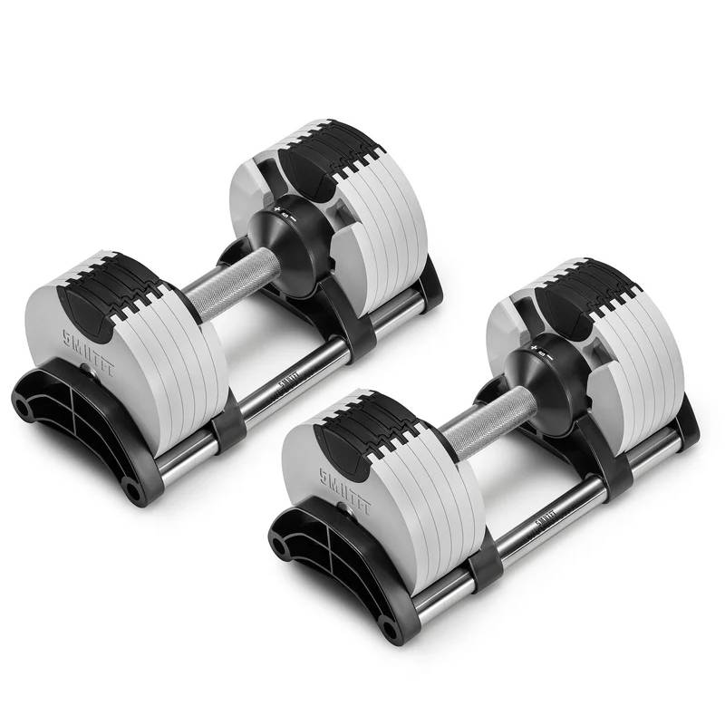 Nuobells - 5-50lb Adjustable Dumbbell Pair - Ash
