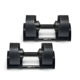 Nuobells - 5-50lb Adjustable Dumbbell Pair - Matte Black