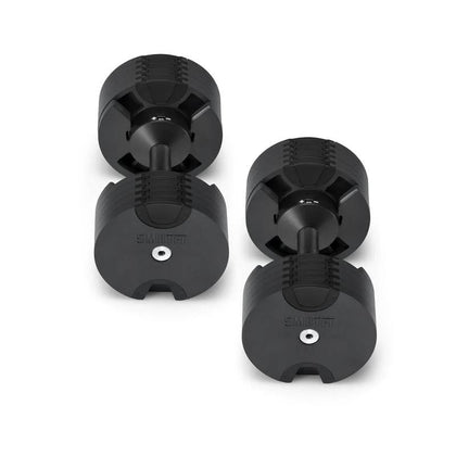 Nuobells - 5-50lb Adjustable Dumbbell Pair - Matte Black