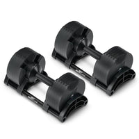 Nuobells - 5-50lb Adjustable Dumbbell Pair - Matte Black
