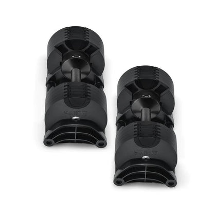 Nuobells - 5-50lb Adjustable Dumbbell Pair - Matte Black
