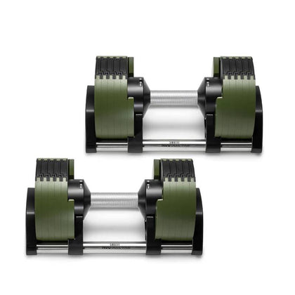 Nuobells - 5-50lb Adjustable Dumbbell Pair - Tactical