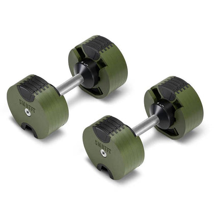 Nuobells - 5-50lb Adjustable Dumbbell Pair - Tactical