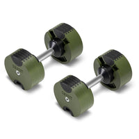 Nuobells - 5-50lb Adjustable Dumbbell Pair - Tactical