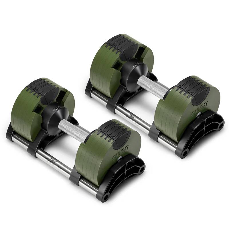 Nuobells - 5-50lb Adjustable Dumbbell Pair - Tactical