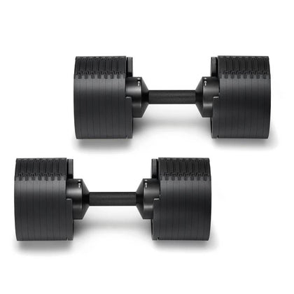 Nuobells - 5-80lb Adjustable Dumbbell Pair - Matte Black