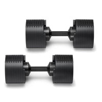 Nuobells - 5-80lb Adjustable Dumbbell Pair - Matte Black