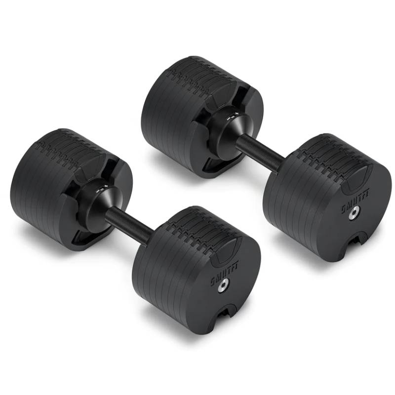 Nuobells - 5-80lb Adjustable Dumbbell Pair - Matte Black