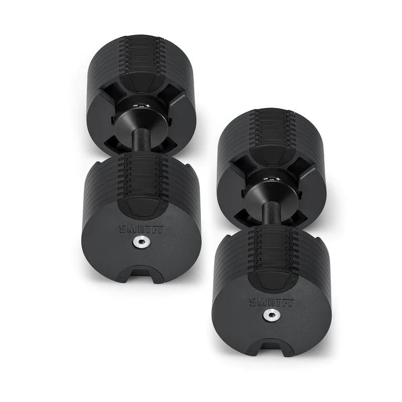 Nuobells - 5-80lb Adjustable Dumbbell Pair - Matte Black