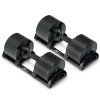 Nuobells - 5-80lb Adjustable Dumbbell Pair - Matte Black