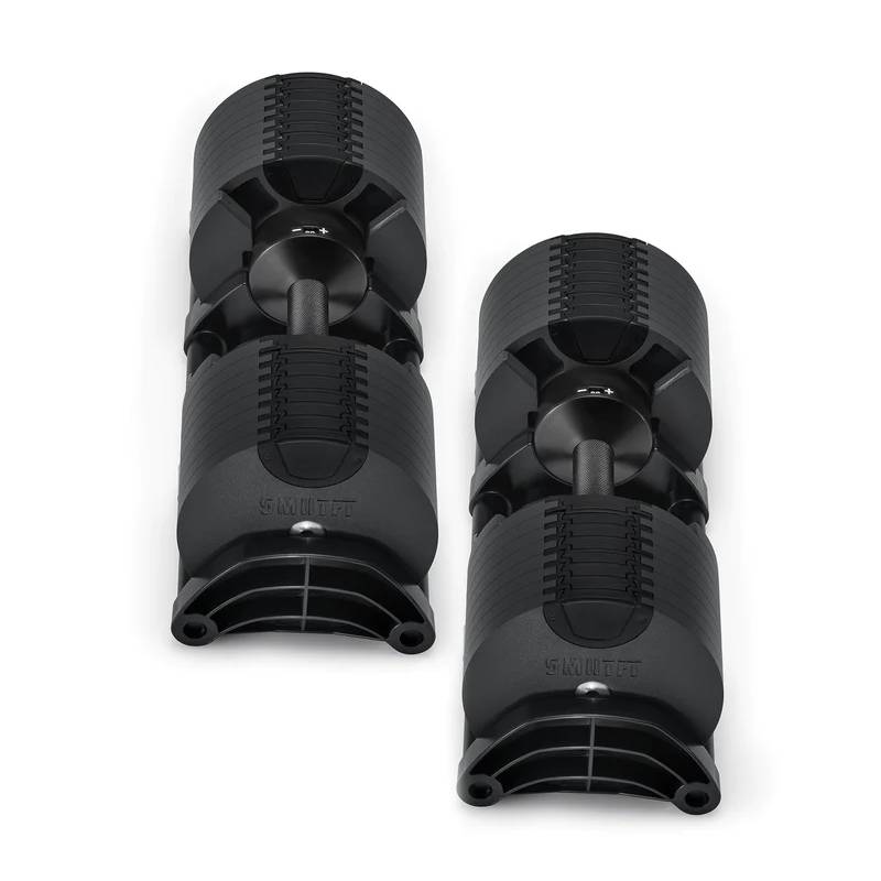 Nuobells - 5-80lb Adjustable Dumbbell Pair - Matte Black