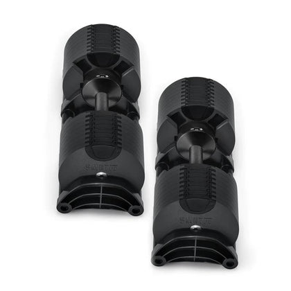 Nuobells - 5-80lb Adjustable Dumbbell Pair - Matte Black