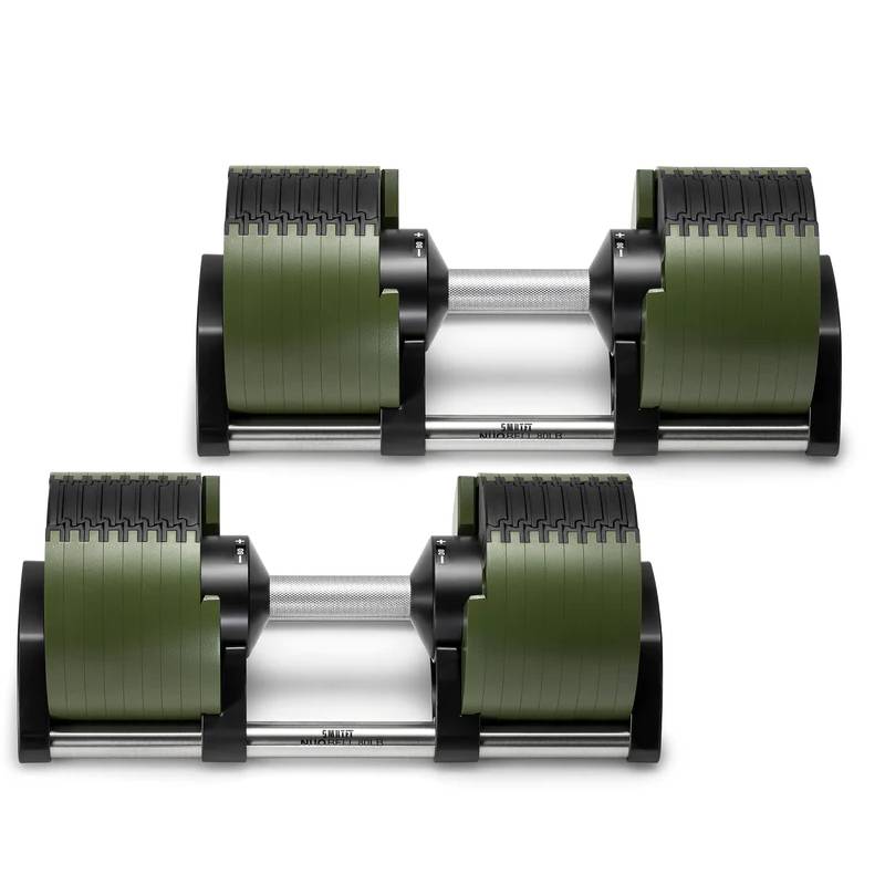 Nuobells - 5-80lb Adjustable Dumbbell Pair - Tactical