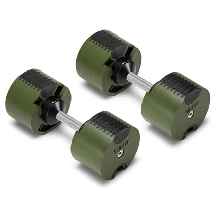 Nuobells - 5-80lb Adjustable Dumbbell Pair - Tactical