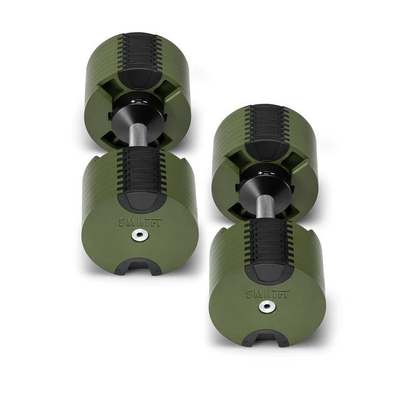 Nuobells - 5-80lb Adjustable Dumbbell Pair - Tactical