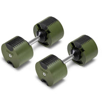 Nuobells - 5-80lb Adjustable Dumbbell Pair - Tactical