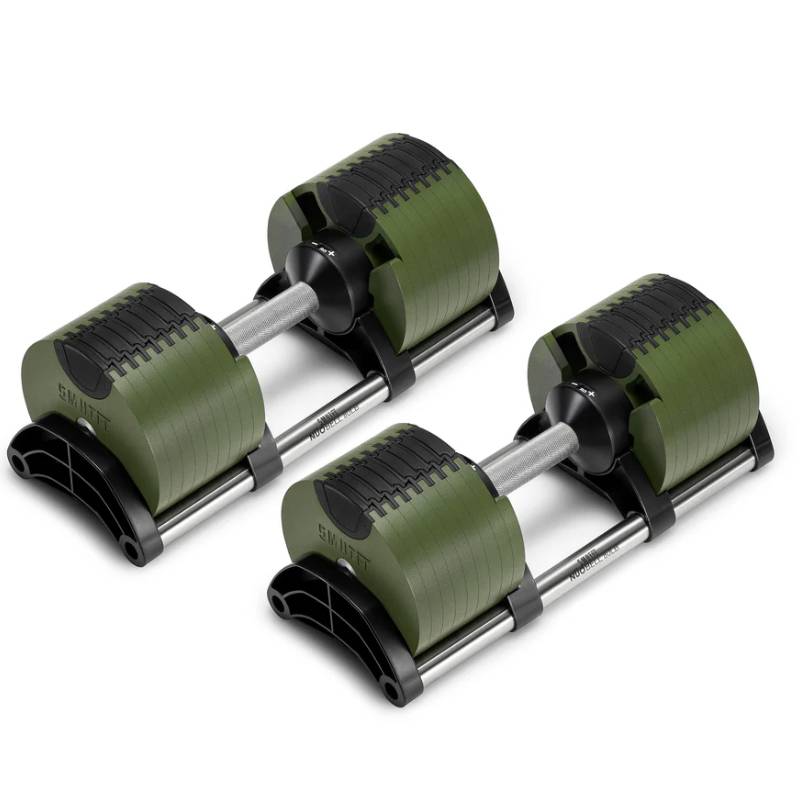 Nuobells - 5-80lb Adjustable Dumbbell Pair - Tactical