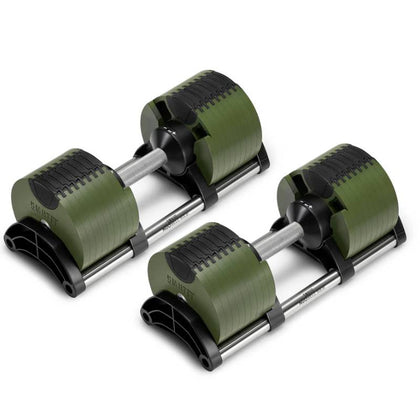 Nuobells - 5-80lb Adjustable Dumbbell Pair - Tactical
