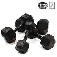 30lb Virgin Rubber Hex Dumbbell Low Odour SDVR-30