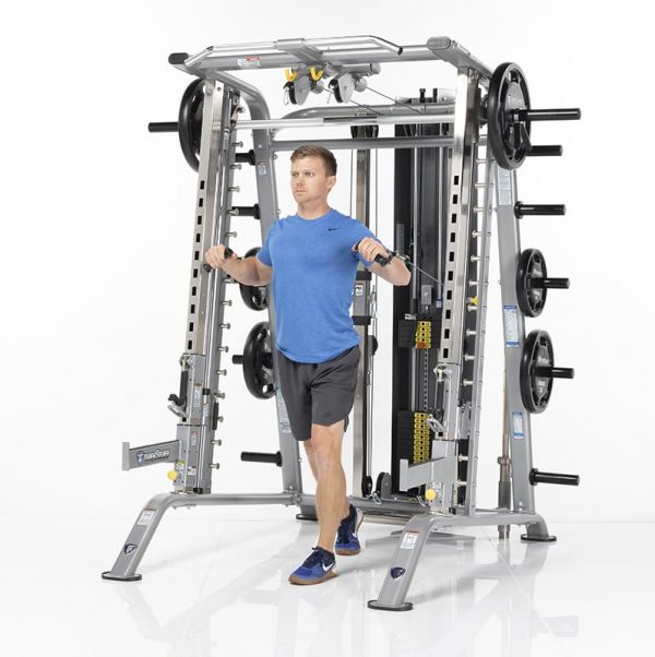 TuffStuff Fitness EVOLUTION SMITH MACHINE / HALF CAGE ENSEMBLE (CSM-725WS)