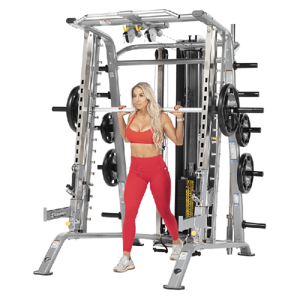 TuffStuff Fitness EVOLUTION SMITH MACHINE / HALF CAGE ENSEMBLE (CSM-725WS)