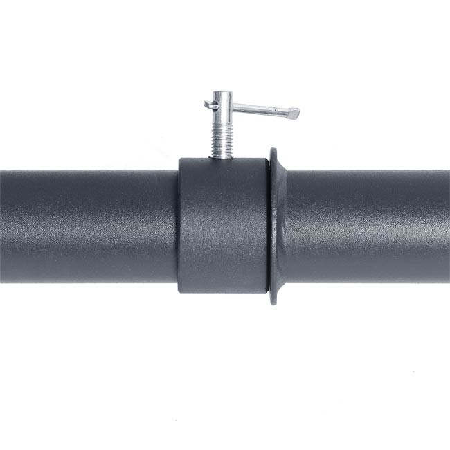 XM FITNESS Black Steel Swiss Bar Angled