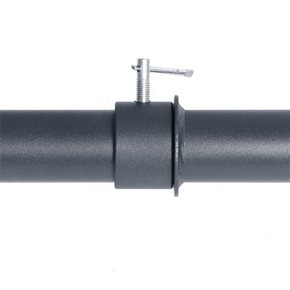 XM FITNESS Black Steel Swiss Bar Angled