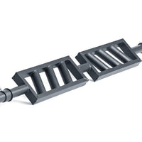 XM FITNESS Black Steel Swiss Bar Angled