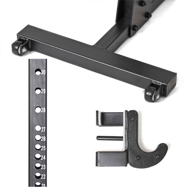 XM FITNESS Commercial H-Base Squat Stands Pair